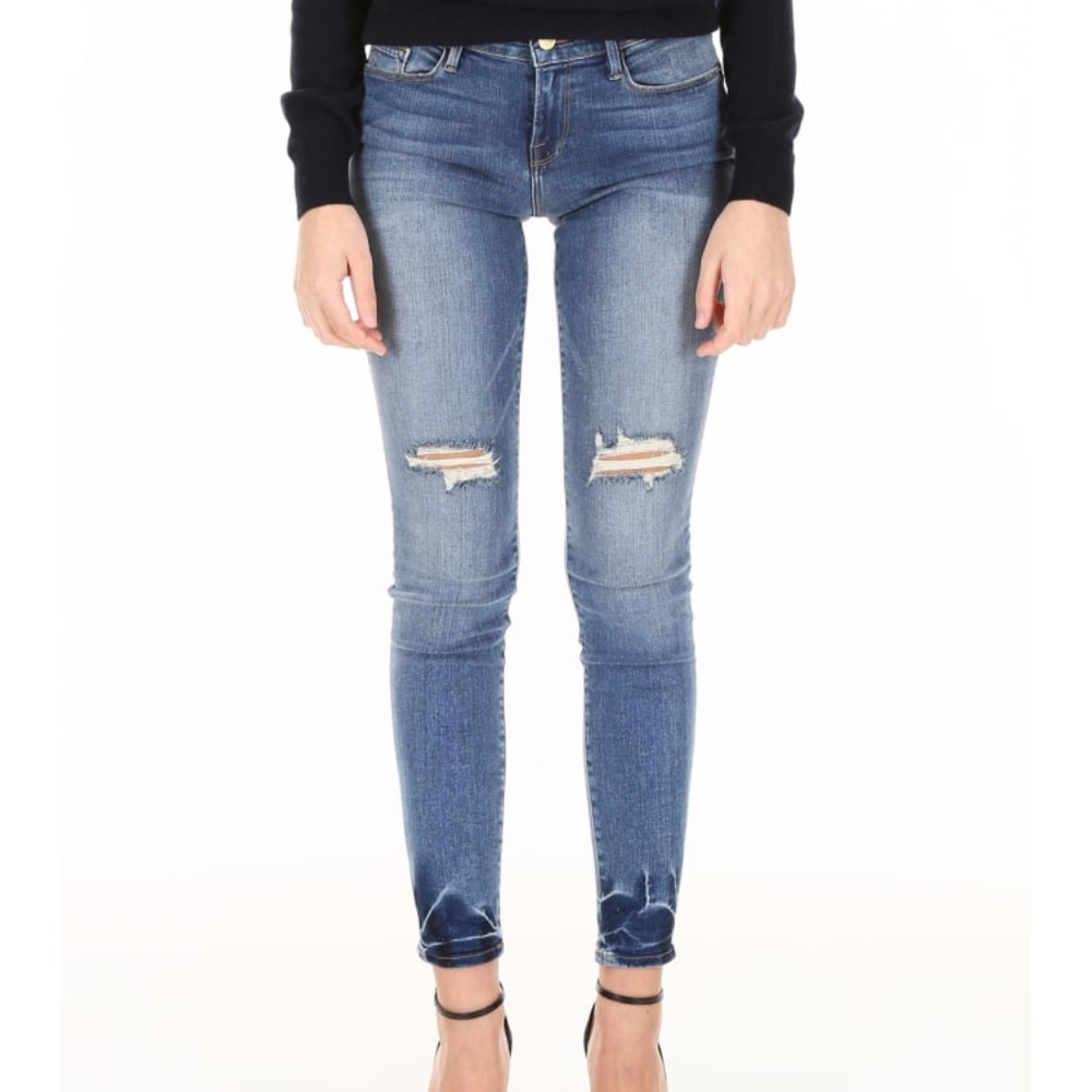 FRAME Le High Skinny Roman Jeans